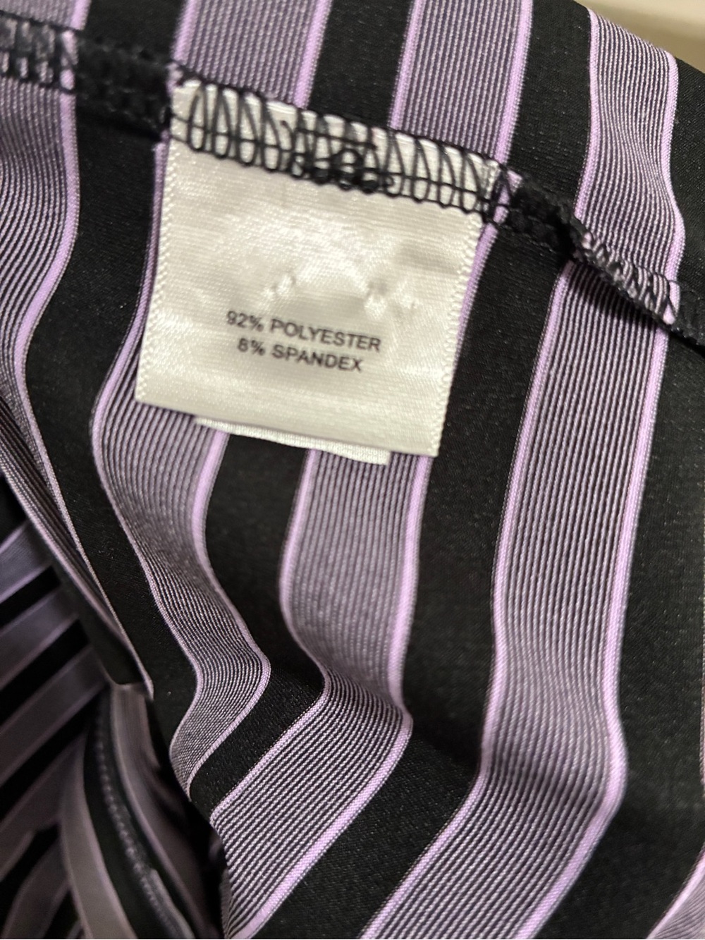 Peter Millar Summer Comfort Black & Purple Striped Polo Medium - Picture 4 of 4